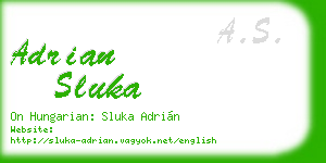 adrian sluka business card